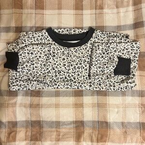 Lou & Grey Floral Signature Soft Sweatshirt Size Small